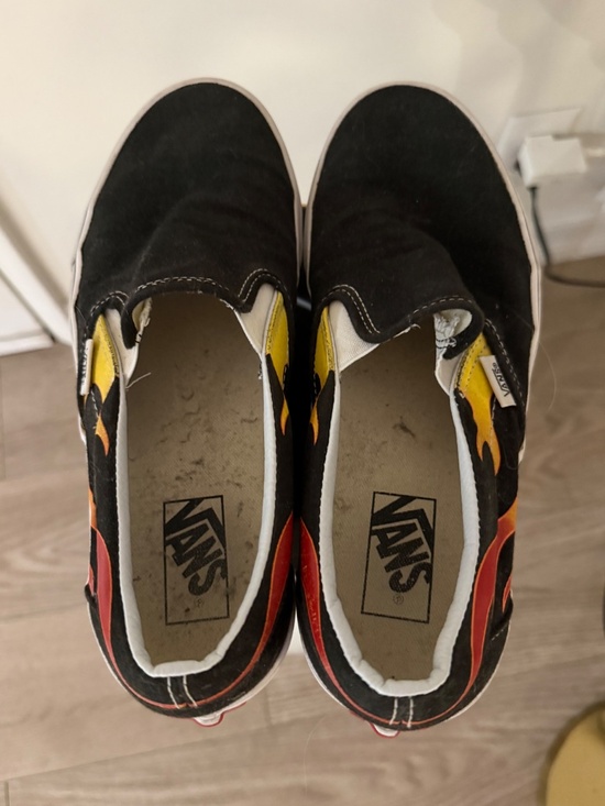 Vans Classic Slip-On Flame | Black / Red Yellow | Size 9 main image 4
